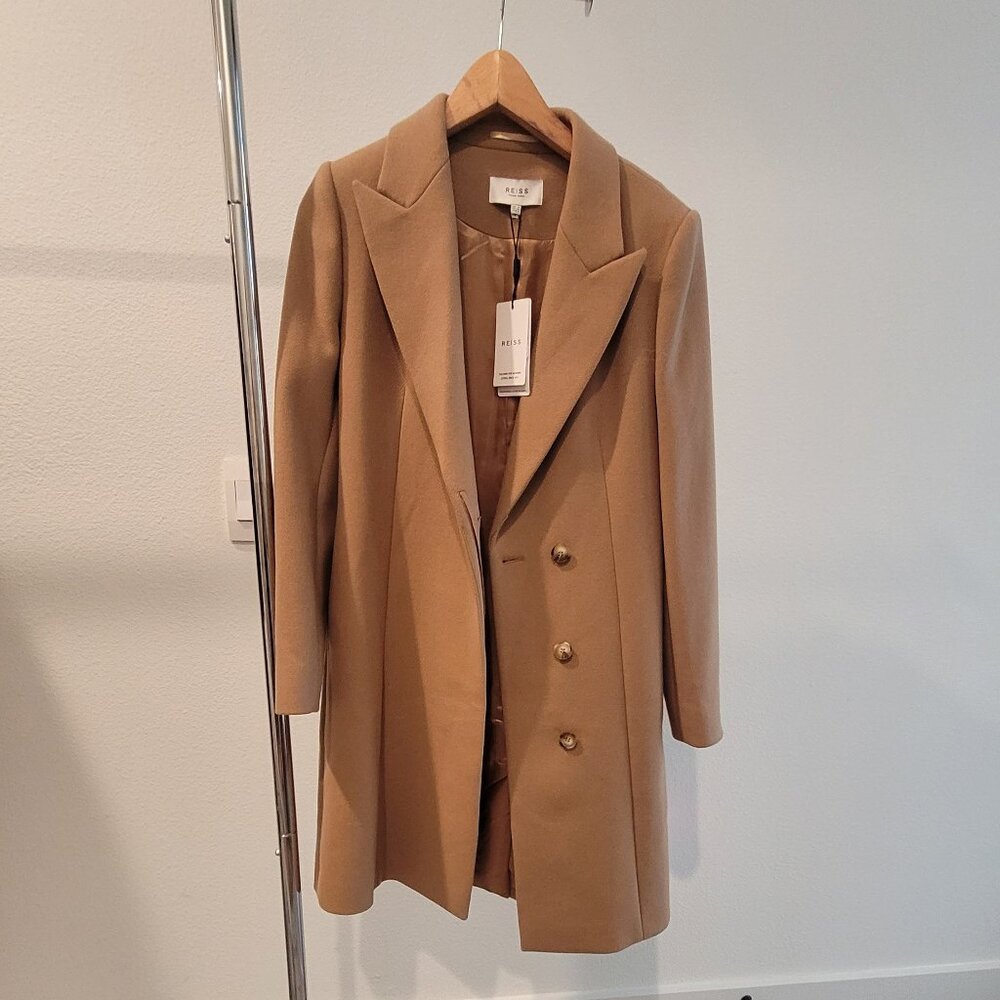 Harlow Crombie Coat by Reiss